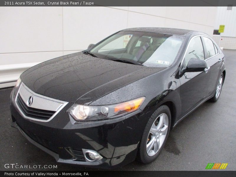 Crystal Black Pearl / Taupe 2011 Acura TSX Sedan