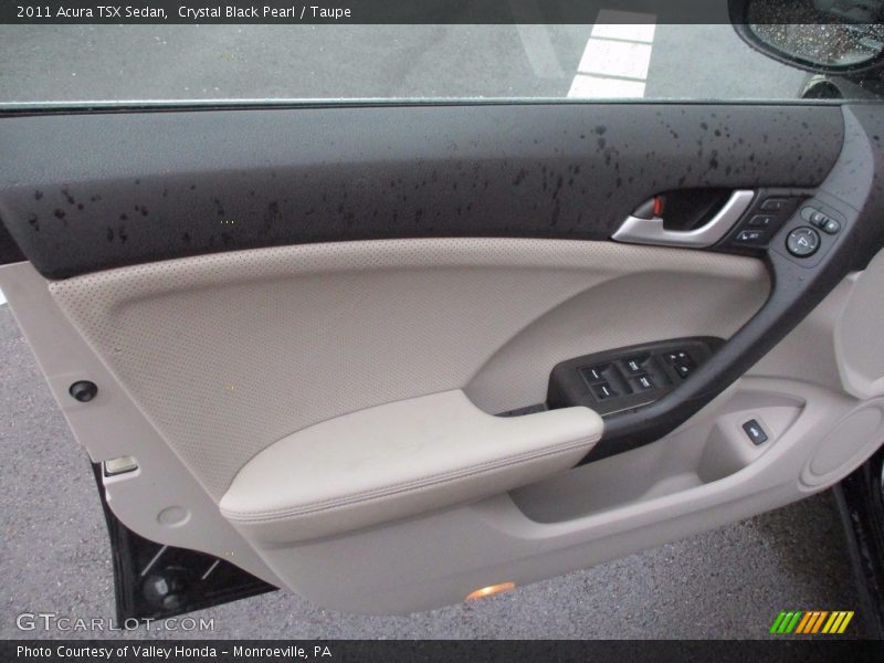 Crystal Black Pearl / Taupe 2011 Acura TSX Sedan