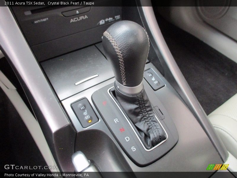 Crystal Black Pearl / Taupe 2011 Acura TSX Sedan