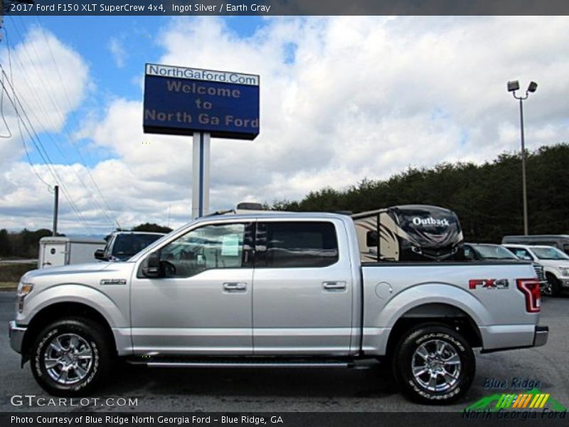 Ingot Silver / Earth Gray 2017 Ford F150 XLT SuperCrew 4x4