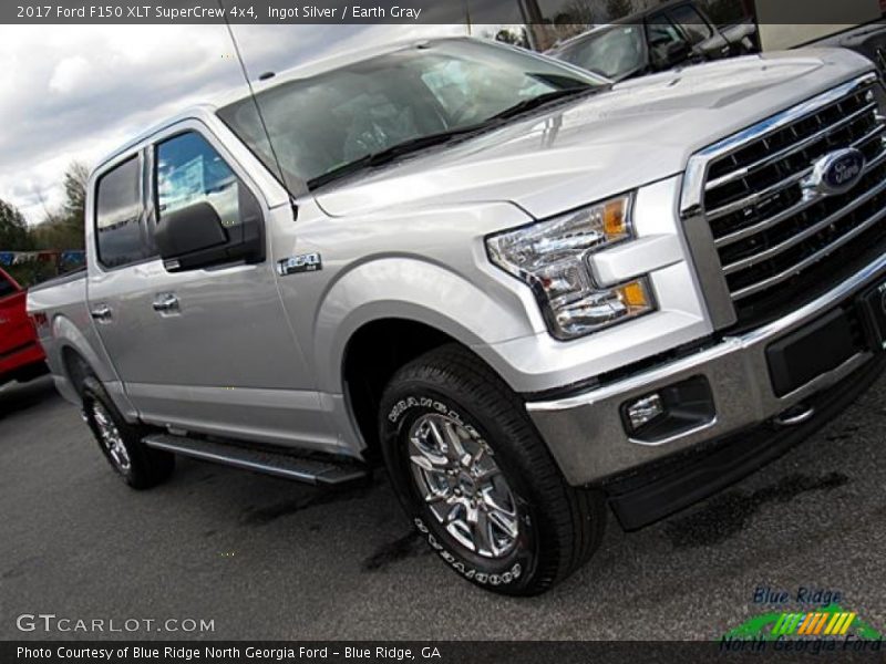 Ingot Silver / Earth Gray 2017 Ford F150 XLT SuperCrew 4x4