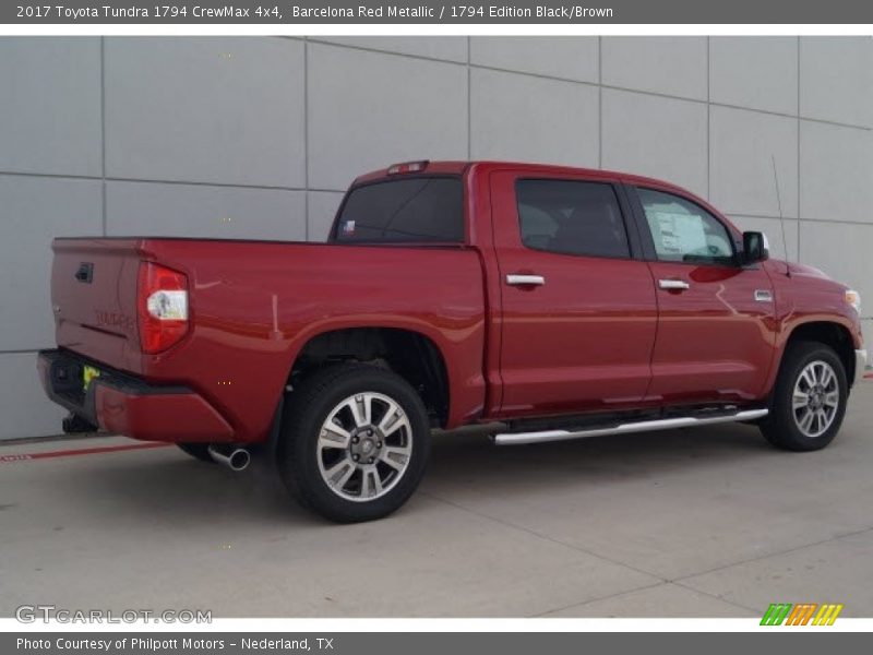 Barcelona Red Metallic / 1794 Edition Black/Brown 2017 Toyota Tundra 1794 CrewMax 4x4