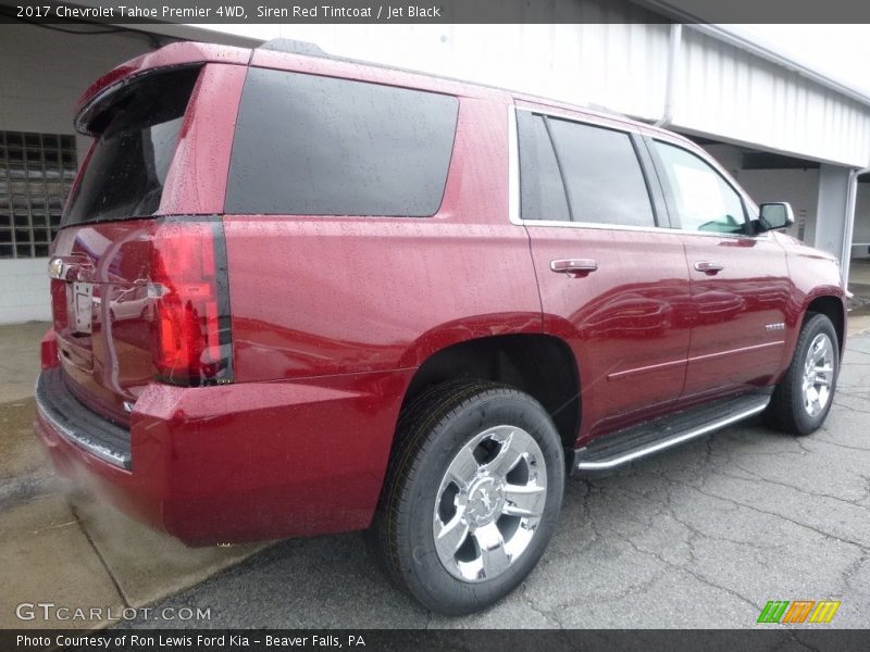 Siren Red Tintcoat / Jet Black 2017 Chevrolet Tahoe Premier 4WD