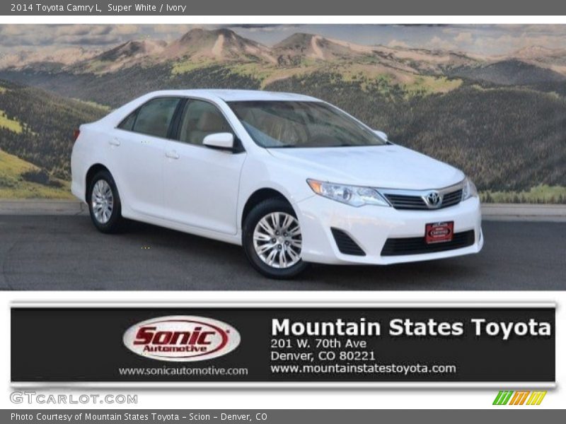 Super White / Ivory 2014 Toyota Camry L