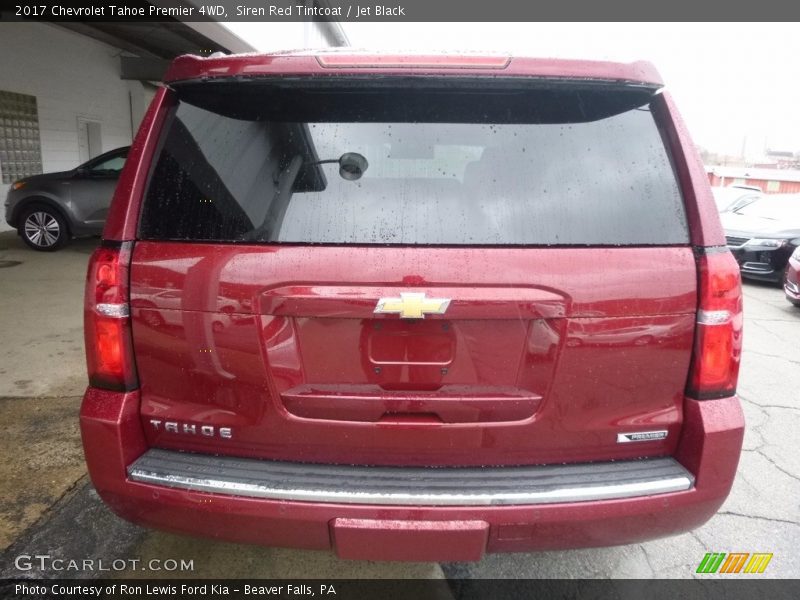 Siren Red Tintcoat / Jet Black 2017 Chevrolet Tahoe Premier 4WD