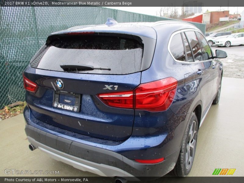 Mediterranean Blue Metallic / Canberra Beige 2017 BMW X1 xDrive28i