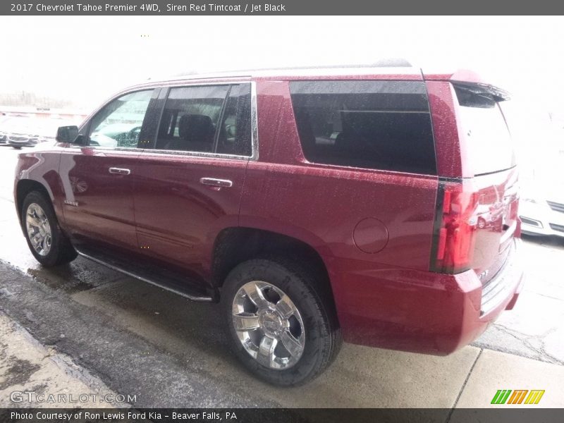Siren Red Tintcoat / Jet Black 2017 Chevrolet Tahoe Premier 4WD