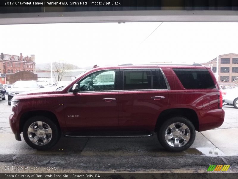 Siren Red Tintcoat / Jet Black 2017 Chevrolet Tahoe Premier 4WD