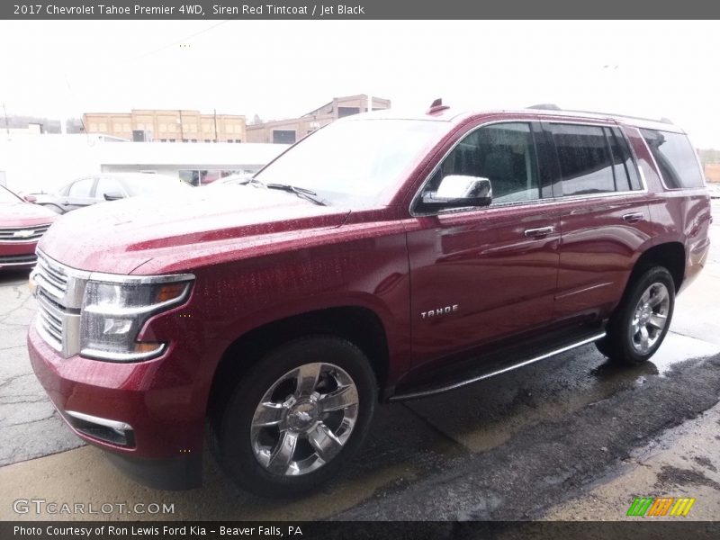 Siren Red Tintcoat / Jet Black 2017 Chevrolet Tahoe Premier 4WD