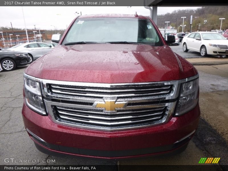 Siren Red Tintcoat / Jet Black 2017 Chevrolet Tahoe Premier 4WD