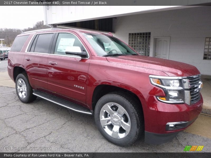 Siren Red Tintcoat / Jet Black 2017 Chevrolet Tahoe Premier 4WD