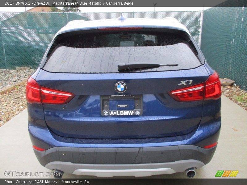 Mediterranean Blue Metallic / Canberra Beige 2017 BMW X1 xDrive28i