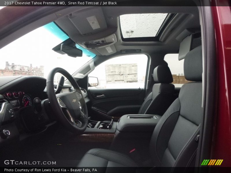 Siren Red Tintcoat / Jet Black 2017 Chevrolet Tahoe Premier 4WD