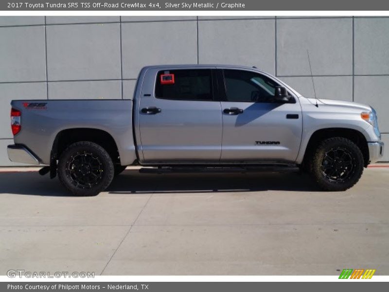 Silver Sky Metallic / Graphite 2017 Toyota Tundra SR5 TSS Off-Road CrewMax 4x4