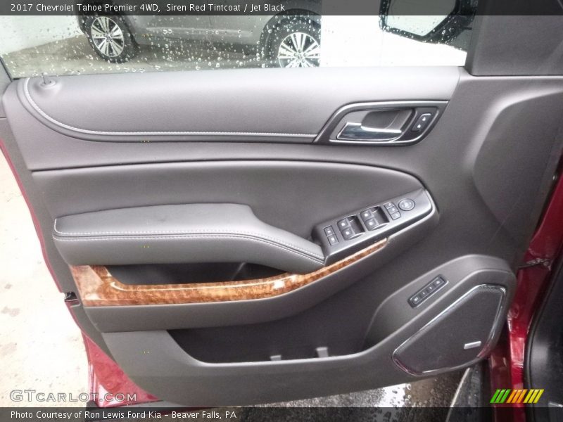 Siren Red Tintcoat / Jet Black 2017 Chevrolet Tahoe Premier 4WD