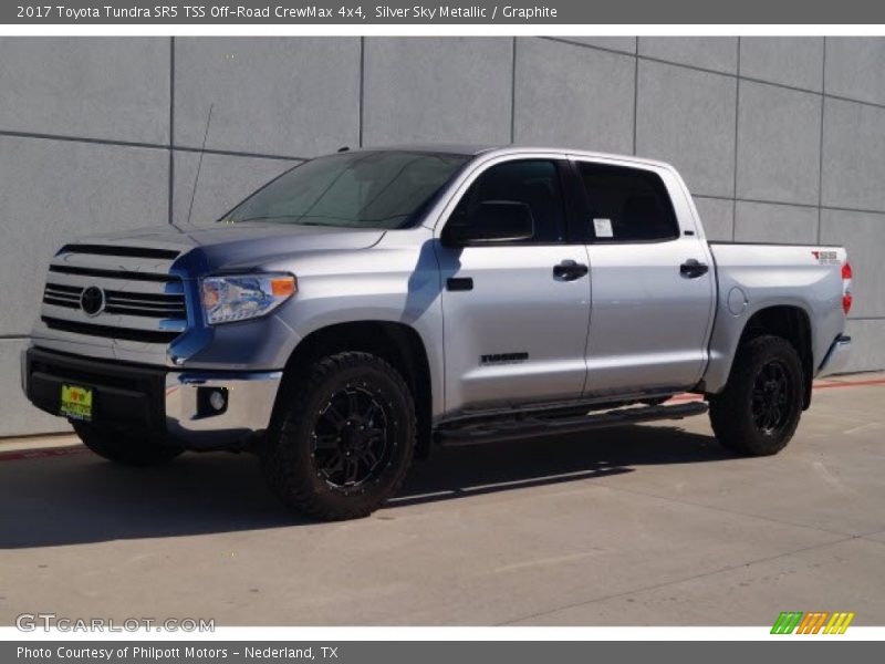 Silver Sky Metallic / Graphite 2017 Toyota Tundra SR5 TSS Off-Road CrewMax 4x4