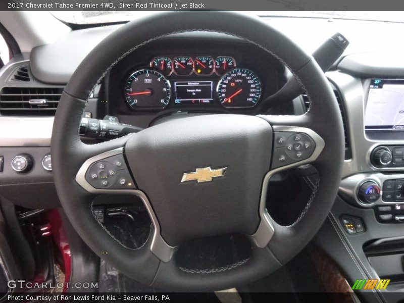 Siren Red Tintcoat / Jet Black 2017 Chevrolet Tahoe Premier 4WD