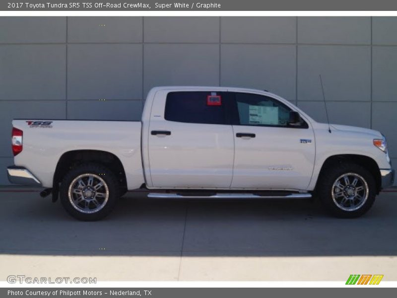 Super White / Graphite 2017 Toyota Tundra SR5 TSS Off-Road CrewMax