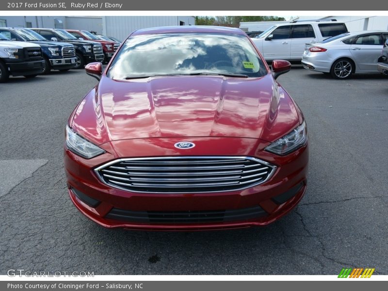 Ruby Red / Ebony 2017 Ford Fusion SE