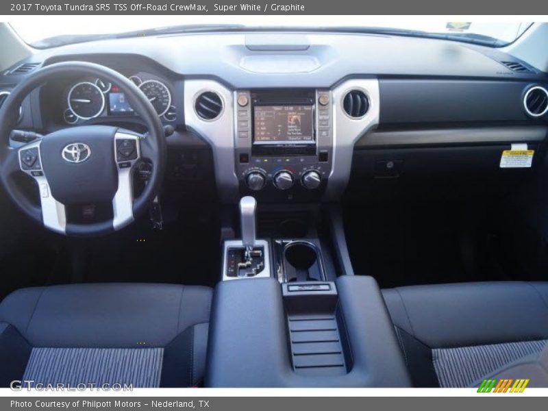Super White / Graphite 2017 Toyota Tundra SR5 TSS Off-Road CrewMax