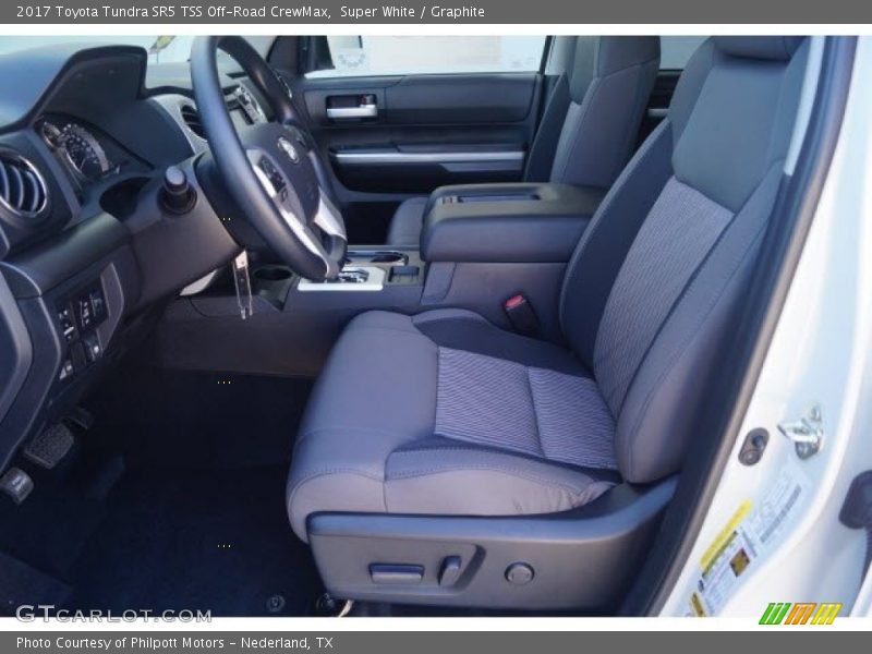 Super White / Graphite 2017 Toyota Tundra SR5 TSS Off-Road CrewMax