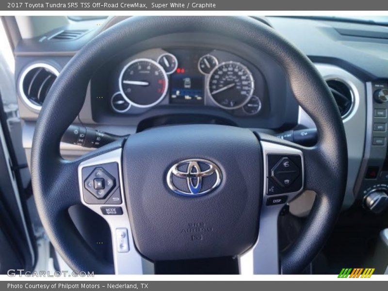 Super White / Graphite 2017 Toyota Tundra SR5 TSS Off-Road CrewMax