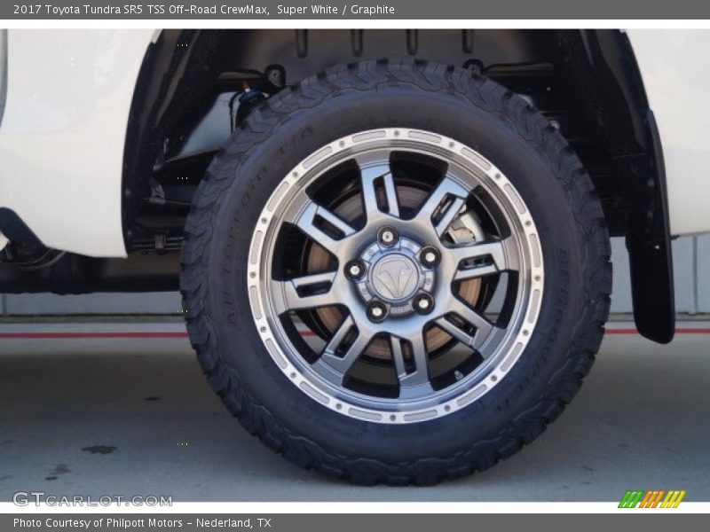 Super White / Graphite 2017 Toyota Tundra SR5 TSS Off-Road CrewMax