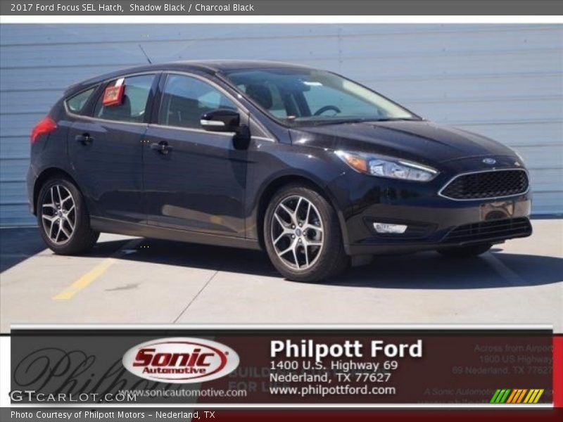 Shadow Black / Charcoal Black 2017 Ford Focus SEL Hatch