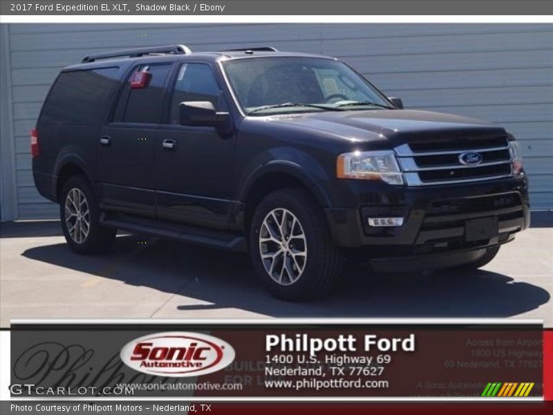 Shadow Black / Ebony 2017 Ford Expedition EL XLT