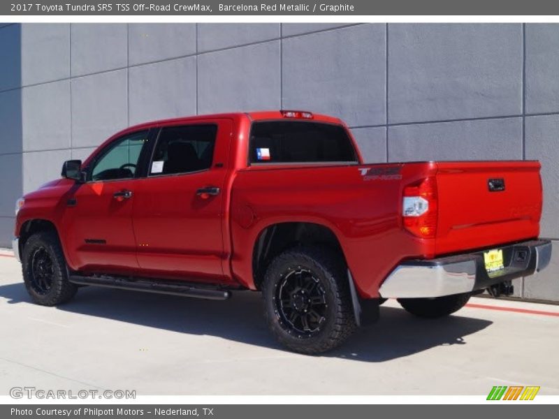Barcelona Red Metallic / Graphite 2017 Toyota Tundra SR5 TSS Off-Road CrewMax