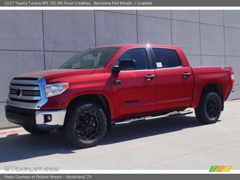 Barcelona Red Metallic / Graphite 2017 Toyota Tundra SR5 TSS Off-Road CrewMax