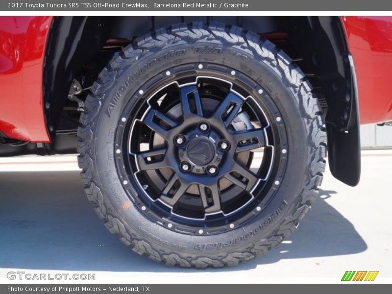 Barcelona Red Metallic / Graphite 2017 Toyota Tundra SR5 TSS Off-Road CrewMax