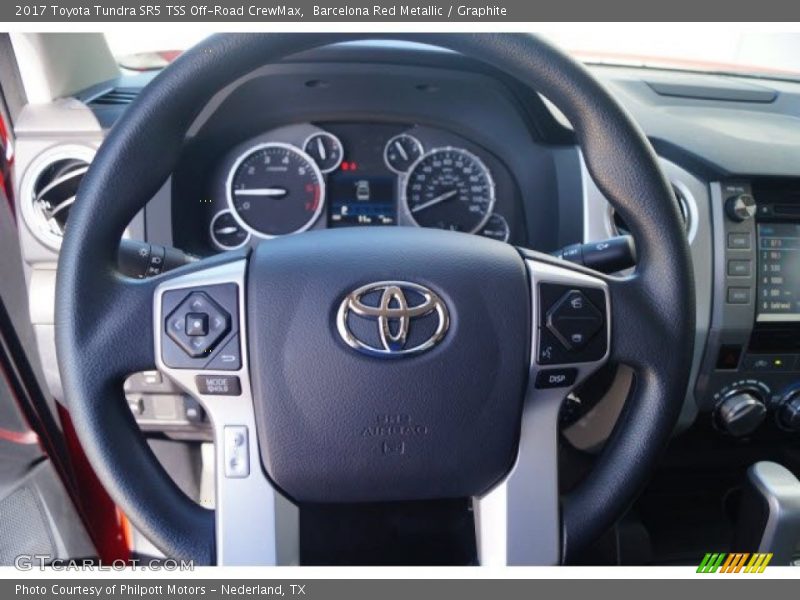 Barcelona Red Metallic / Graphite 2017 Toyota Tundra SR5 TSS Off-Road CrewMax