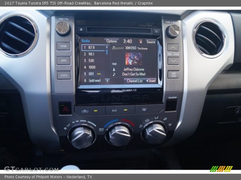 Barcelona Red Metallic / Graphite 2017 Toyota Tundra SR5 TSS Off-Road CrewMax
