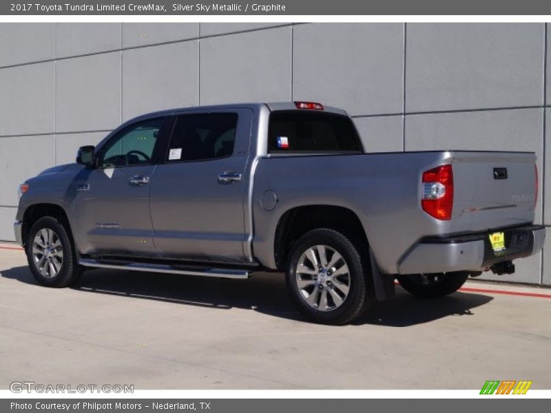 Silver Sky Metallic / Graphite 2017 Toyota Tundra Limited CrewMax