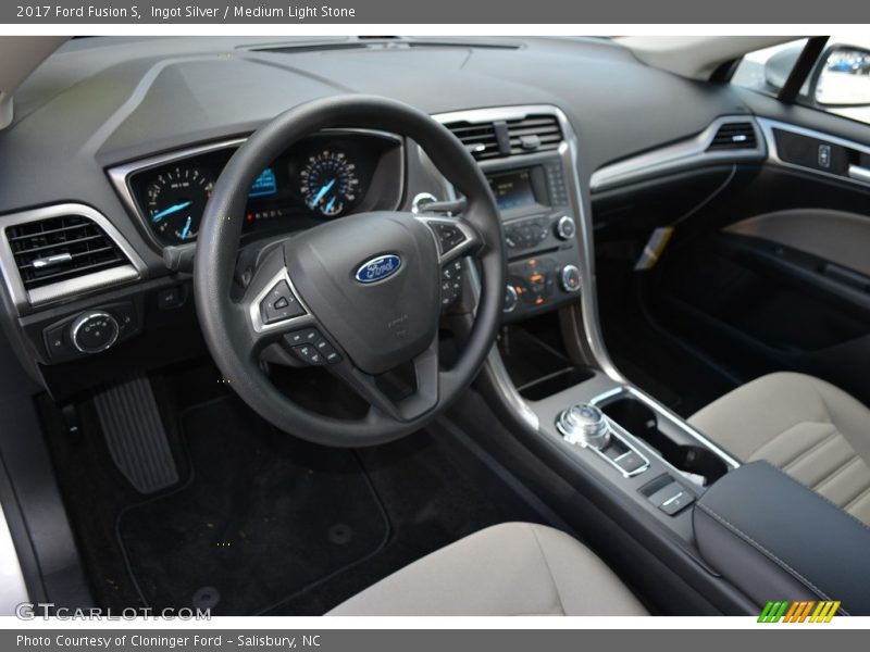 Ingot Silver / Medium Light Stone 2017 Ford Fusion S