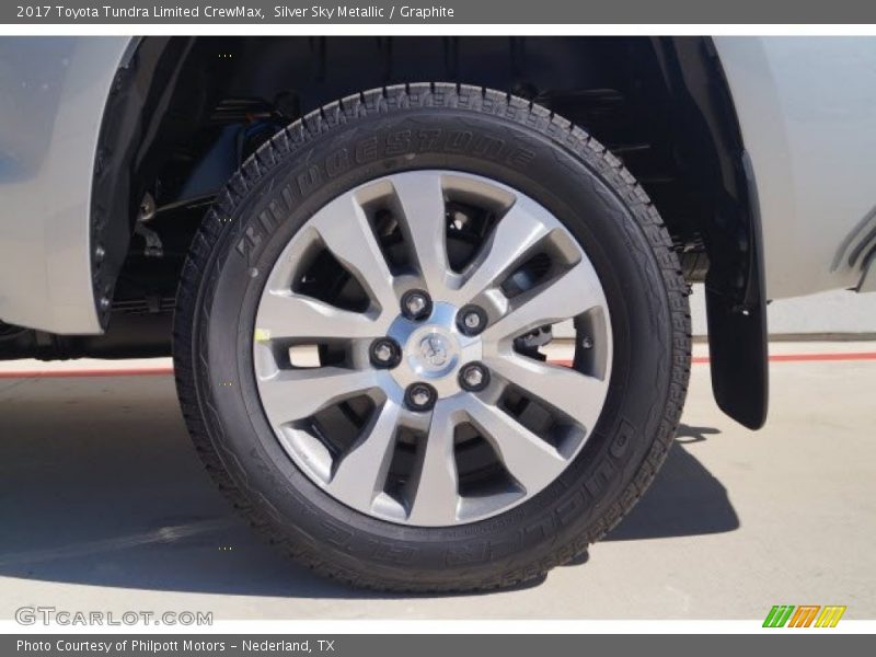 Silver Sky Metallic / Graphite 2017 Toyota Tundra Limited CrewMax