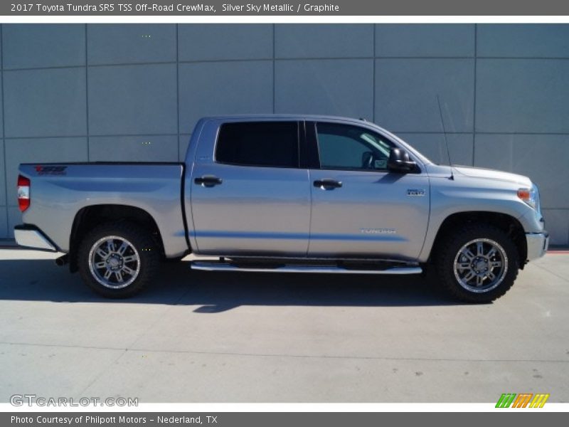 Silver Sky Metallic / Graphite 2017 Toyota Tundra SR5 TSS Off-Road CrewMax