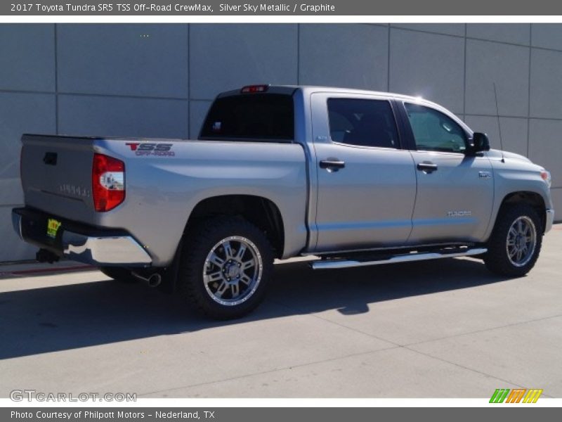 Silver Sky Metallic / Graphite 2017 Toyota Tundra SR5 TSS Off-Road CrewMax