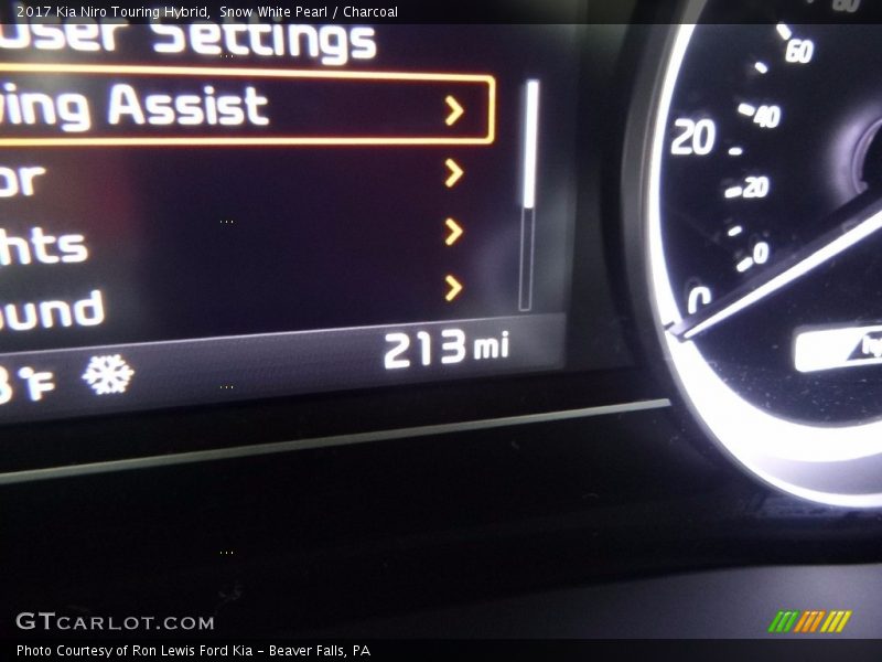 Snow White Pearl / Charcoal 2017 Kia Niro Touring Hybrid