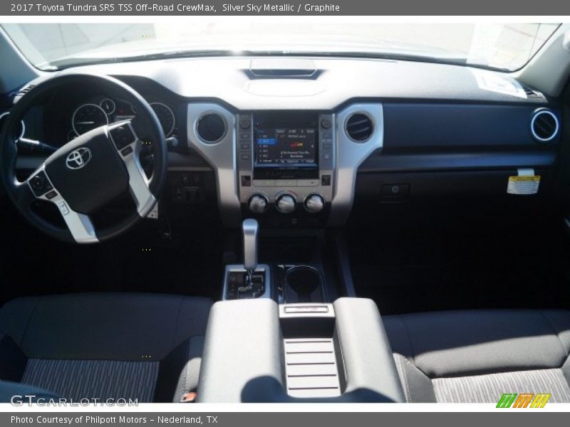 Silver Sky Metallic / Graphite 2017 Toyota Tundra SR5 TSS Off-Road CrewMax