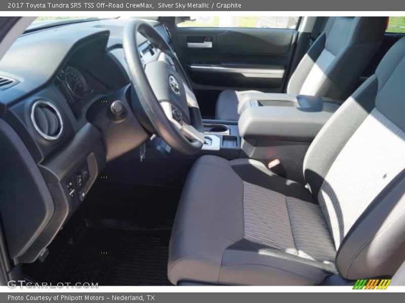 Silver Sky Metallic / Graphite 2017 Toyota Tundra SR5 TSS Off-Road CrewMax