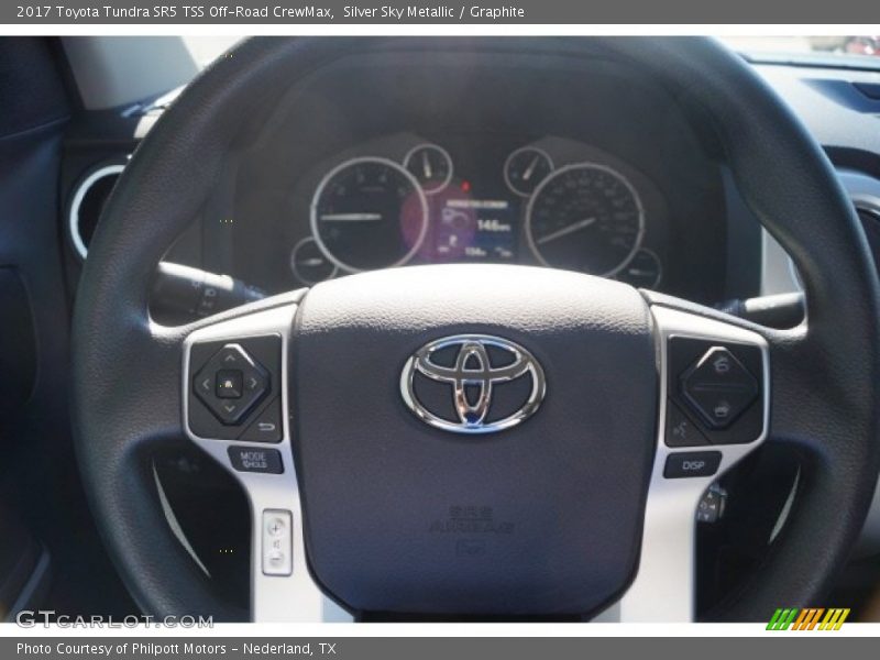Silver Sky Metallic / Graphite 2017 Toyota Tundra SR5 TSS Off-Road CrewMax