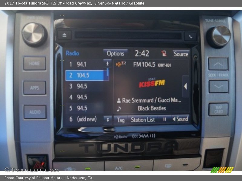 Silver Sky Metallic / Graphite 2017 Toyota Tundra SR5 TSS Off-Road CrewMax