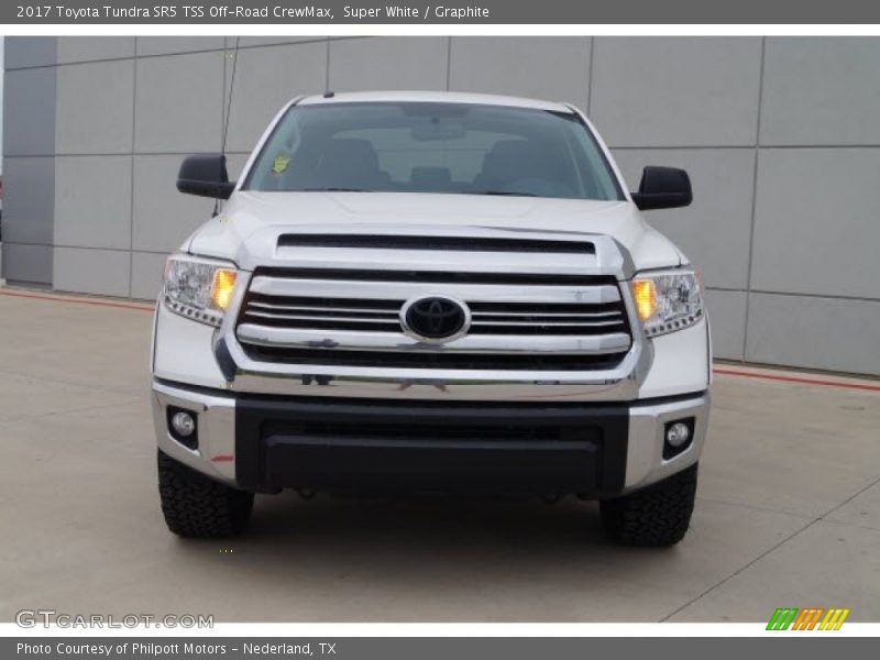 Super White / Graphite 2017 Toyota Tundra SR5 TSS Off-Road CrewMax