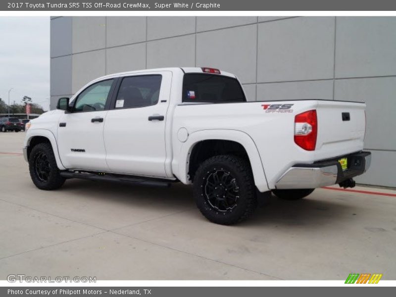Super White / Graphite 2017 Toyota Tundra SR5 TSS Off-Road CrewMax