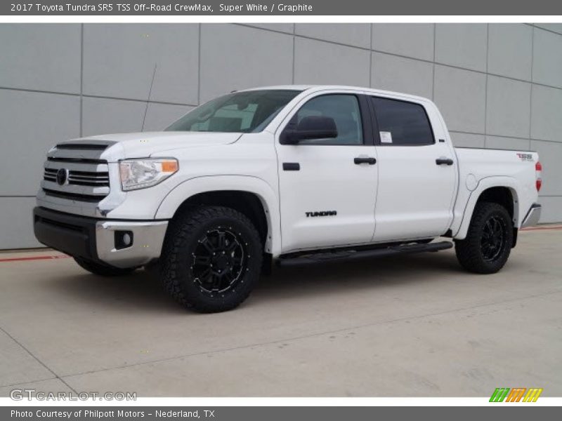 Super White / Graphite 2017 Toyota Tundra SR5 TSS Off-Road CrewMax