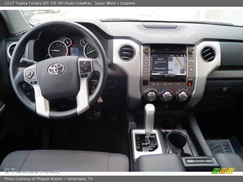 Super White / Graphite 2017 Toyota Tundra SR5 TSS Off-Road CrewMax