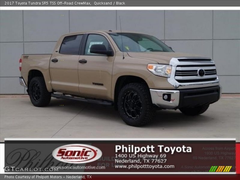 Quicksand / Black 2017 Toyota Tundra SR5 TSS Off-Road CrewMax