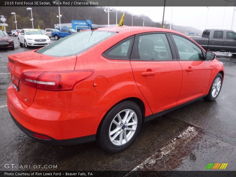 Race Red / Charcoal Black 2016 Ford Focus SE Sedan